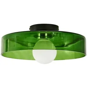 Plafonnier Luguse Verre Vert