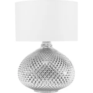 Lampe À Poser Madon Verre Argenté