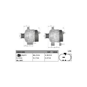 DENSO DAN1089 Alternateur