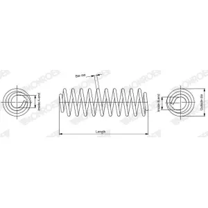 MONROE Ressort de suspension pour MINI: MINI (Ref: SP4419)