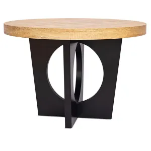 Table de Repas Extensible Kapy 110-260cm Chêne & Noir