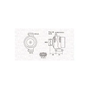 Dynamo Magneti Marelli Mqa1635 Ford