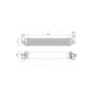 VALEO Intercooler, échangeur pour RENAULT: Laguna (Ref: 818330)