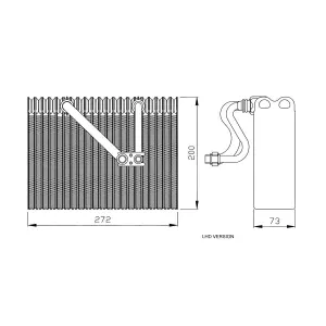 NRF 36088 Évaporateur de climatisation