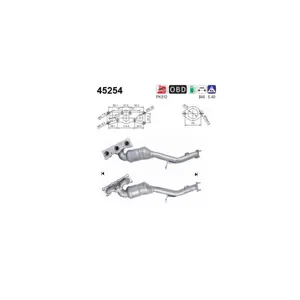 AS Catalyseur pour BMW: Série 3 (Ref: 45254)