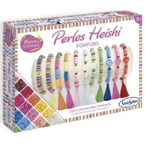 Coffret creatif - Perles Heishi pompons -