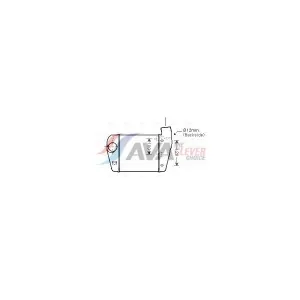 Intercooler, Échangeur Ava Quality Cooling Aia4350 Audi