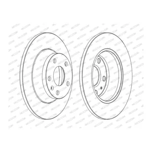 FERODO Disques de frein pour AUDI: TT (Ref: DDF1848C)