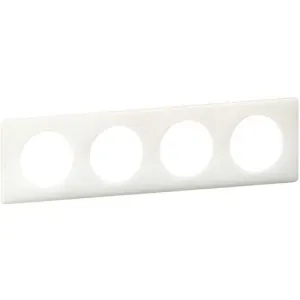 Plaque quadruple blanche Legrand Céliane™