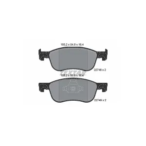 TEXTAR Plaquettes de frein X4 pour FORD: Fiesta (Ref: 2274801)