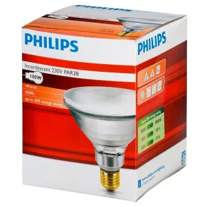 PHILIPS PAR38 IR 100W E27 230V CL 1CT/12 - Radiateur à infrarouges