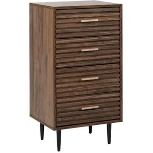 Commode À 4 Tiroirs Keith Marron Foncé