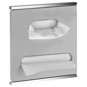 Keuco module vasque 3 Plan Integral charnière gauche, chromé / laqué blanc