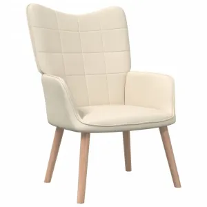 Chaise de relaxation Creme Tissu