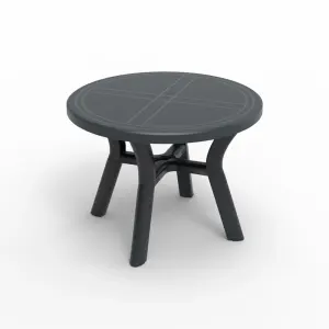 Table Dalia Ø 100 Cm Polypropylène Recyclé - Gris