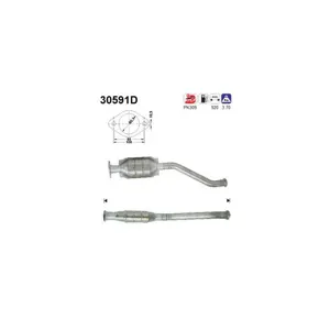 AS Catalyseur pour RENAULT: Espace (Ref: 30591D)