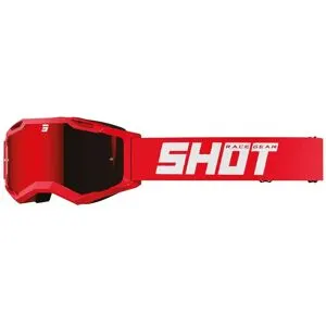 Masque cross Shot ROCKET ENFANT 2.0 - SOLID IRIDIUM Red Glossy