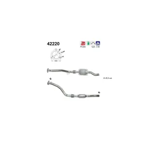 AS Catalyseur pour AUDI: A6 (Ref: 42220)