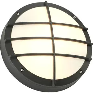 Bulan Grid Applique, Ronde, Anthracite, E27, Max. 2x 25w, Diffuseur Pv