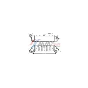 AVA COOLING SYSTEMS VNA4162 Intercooler