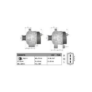 DENSO DAN978 Alternateur