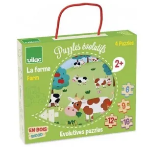 4 puzzles evolutifs ferme