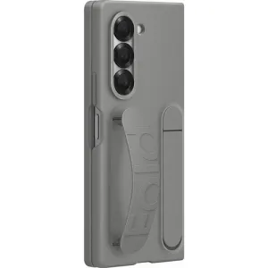 Coque Z Fold6 Gris stand avec lanière
