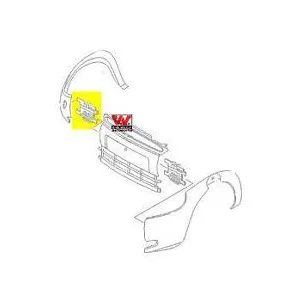 VAN WEZEL Pare-chocs pour FORD: Ka (Ref: 1865563)