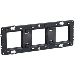 Support de fixation 3 postes Legrand Mosaic composable