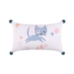 Coussin pompons zoeline le chat