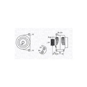 MAGNETI MARELLI 063377027010 Alternateur