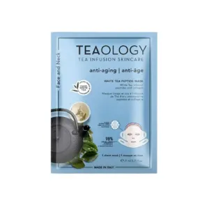 Teaology White Tea Peptide Mask masque tissu lifting intense et éclat 21 ml