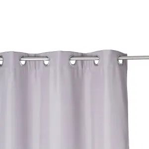 Rideau isolant à œillets eliat 140x260cm gris