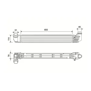 VALEO Intercooler, échangeur pour DACIA: Duster & RENAULT: Duster (Ref: 822940)