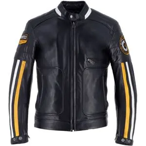 Blouson Moto Helstons VULCAN Noir/Jaune