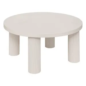 Table basse en bois TELLA - Crème