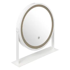 Miroir Rond Pivotant Led Blanc - 5five