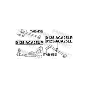 FEBEST Triangle de suspension pour TOYOTA: RAV4 (Ref: 0125-ACA25UP)