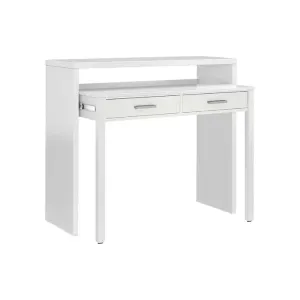 Dmora Bureau effet bois blanc 98x36 cm