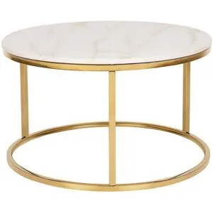 Table Basse Coral Marbre/doré