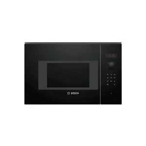 Micro-ondes simple encastrable -BOSCH SER4 - BFL523MB1F - Noir - 7 programmes auto - 38,2 x 59,4 x…