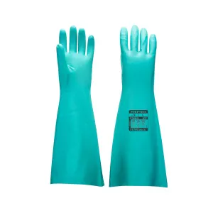 Gant Nitrile Extra-long Couleur : Vert Taille M - Portwest