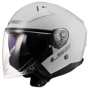 Casque LS2 OF603 Infinity II Solid Blanc - Casque Jet LS2
