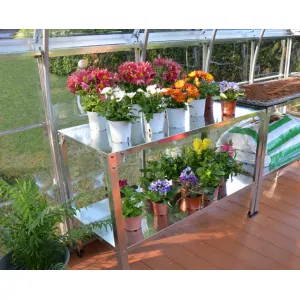 Table double de culture en acier canopia