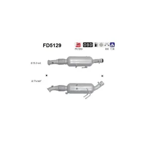 AS FD5129 Filtre à particules