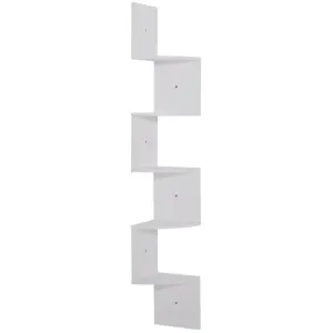 Etagère D'angle Design Zig Zag 5 Niveaux