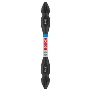 Bosch Embout double tete PRO Impact avec insert Pick and Click, PH2, 65 mm 2608522526