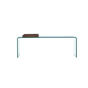 Table Basse en Verre Telemark 110cm Transparent