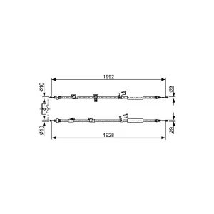 BOSCH Câble de frein à main pour FORD: C-Max (Ref: 1 987 482 494)