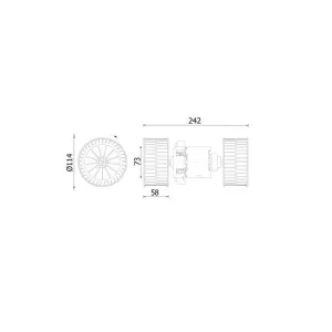 Ventilation Intérieure Mahle Ab87000s